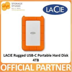 LACIE Rugged 4TB USB 3.1 Type C Portable Hard Disk